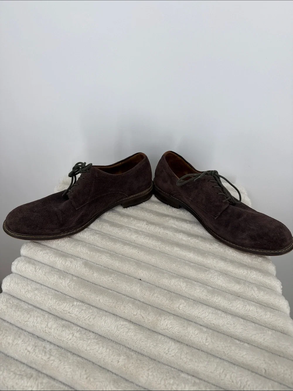Kenneth Cole NY Winston Suede Derby Lace Up shoes Sz 7.5
